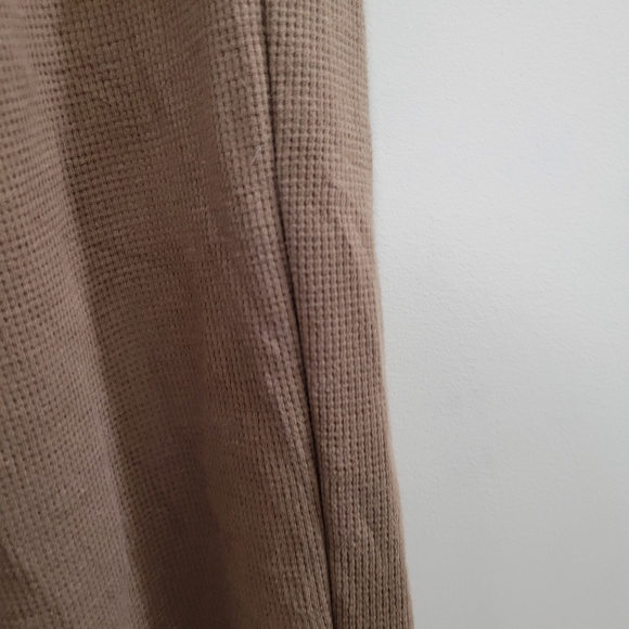 Onia waffle knit thermal sweatpants joggers brown L - Picture 4 of 5